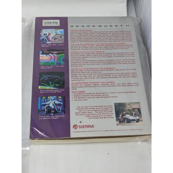 Space Quest l,ll III MS-DOS 5.25" & 3.5"  With Companion Guide-Complete - Picture 9 of 13